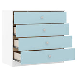 High Gloss Chest Of 4 Drawers - Denver