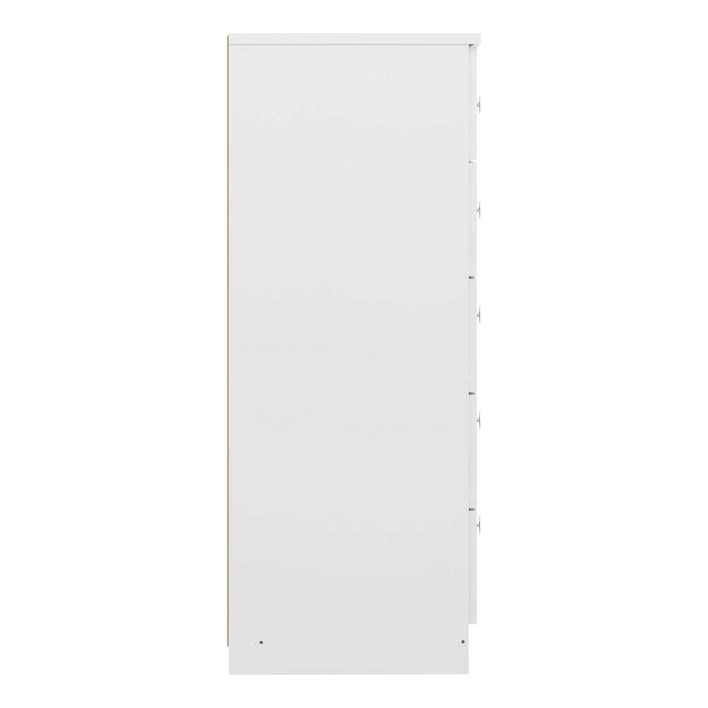 High Gloss Chest Of 5 Drawers - Denver