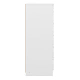 High Gloss Chest Of 5 Drawers - Denver