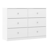 High Gloss Chest Of 6 Drawers - Denver