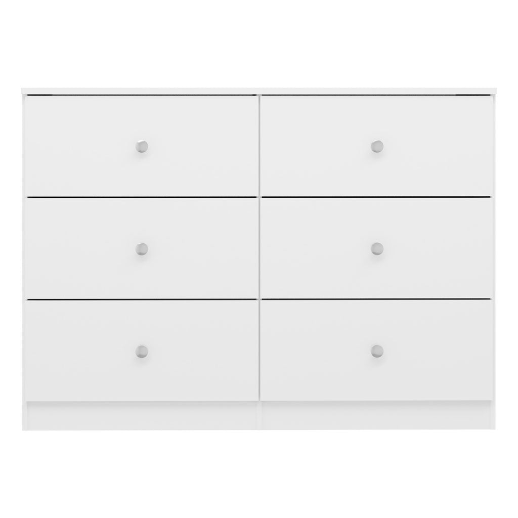 High Gloss Chest Of 6 Drawers - Denver