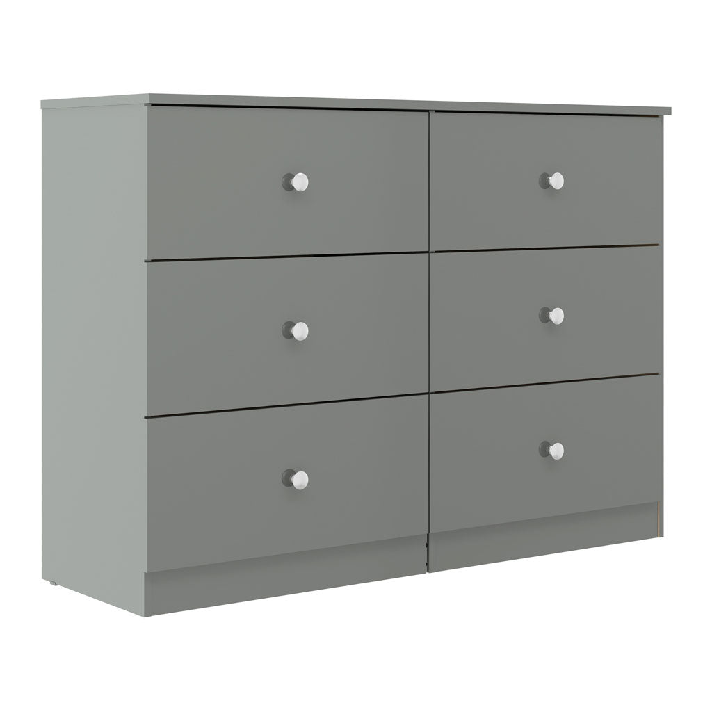High Gloss Chest Of 6 Drawers - Denver