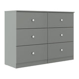 High Gloss Chest Of 6 Drawers - Denver