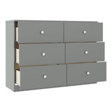 High Gloss Chest Of 6 Drawers - Denver