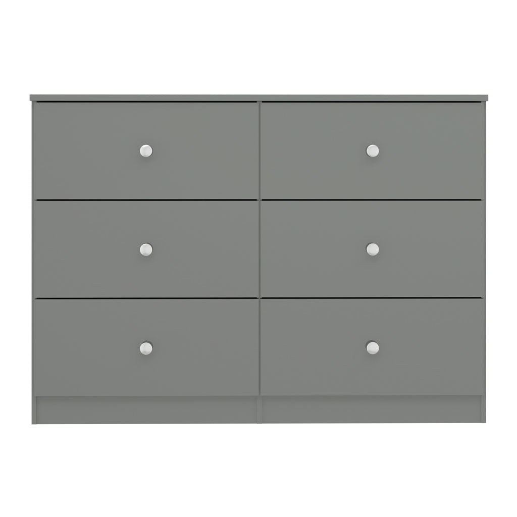High Gloss Chest Of 6 Drawers - Denver