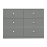 High Gloss Chest Of 6 Drawers - Denver