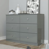High Gloss Chest Of 6 Drawers - Denver