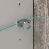 High Gloss Display Cabinet 109cm Wide Low With 2 Doors - Chelsea