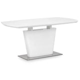High Gloss Extending Dining Table for 4 to 6 People Rectangular - Como
