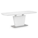 High Gloss Extending Dining Table for 4 to 6 People Rectangular - Como