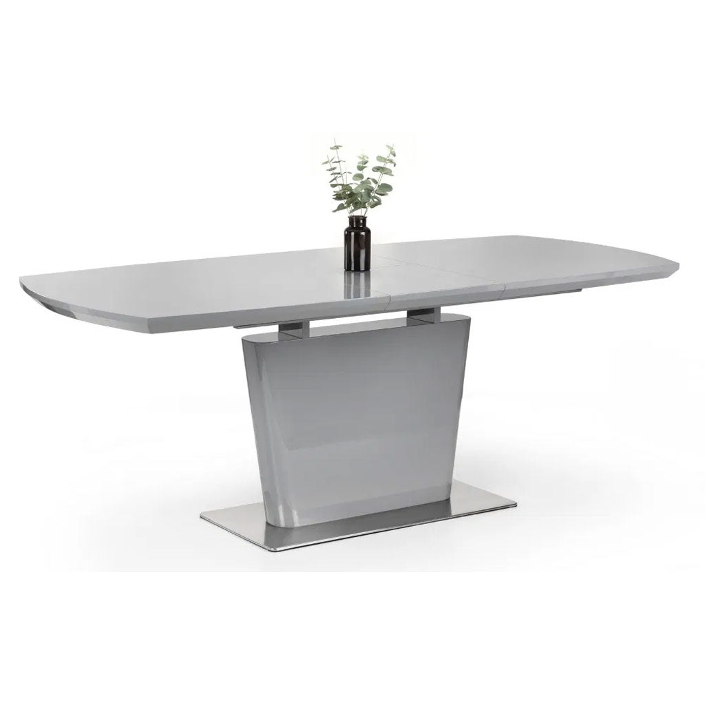 High Gloss Extending Dining Table for 4 to 6 People Rectangular - Como