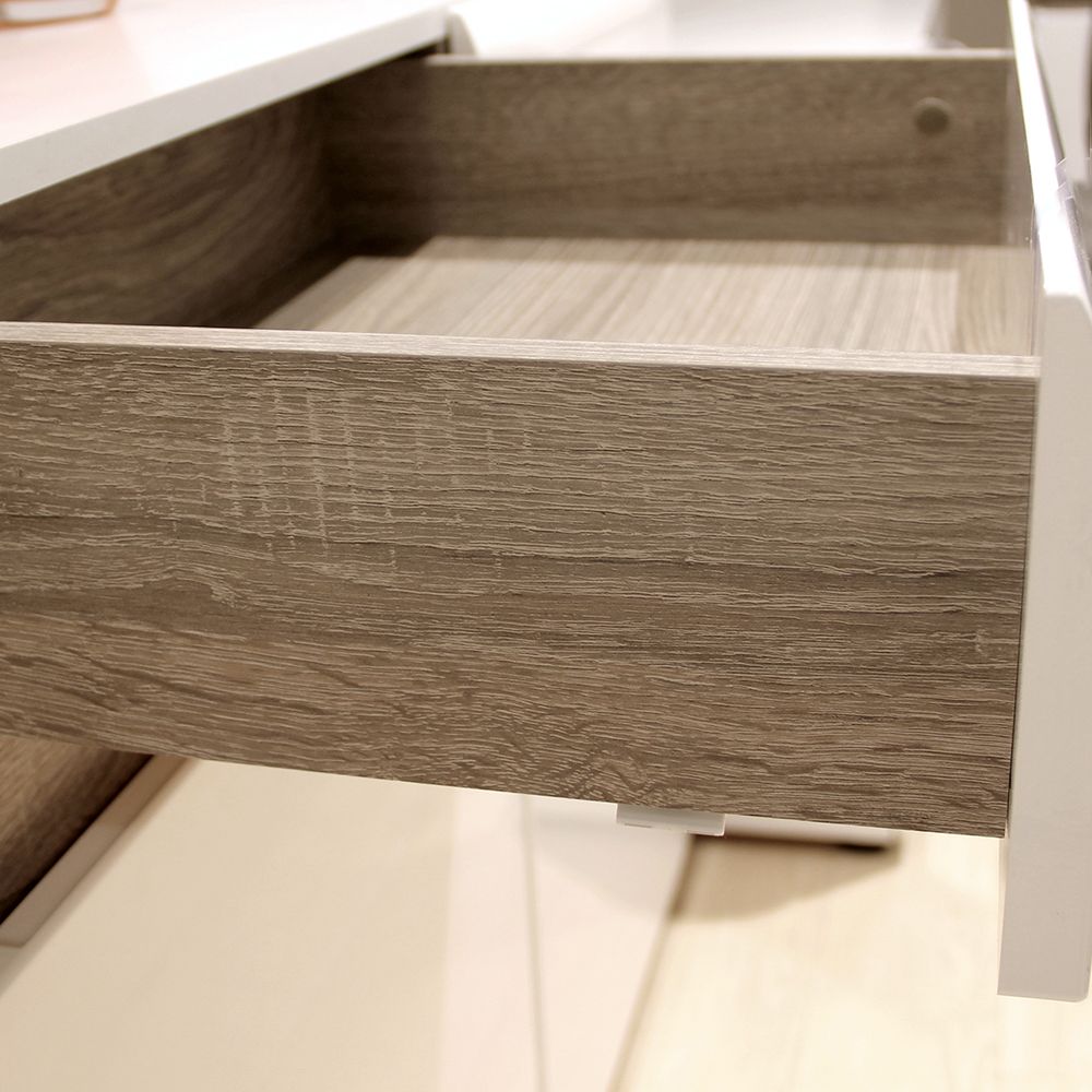 High Gloss Sideboard With 3 Doors And 2 Drawers - Chelsea