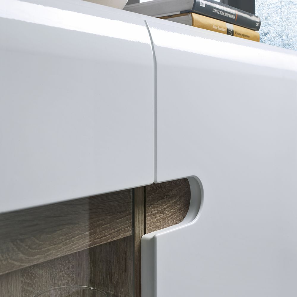 High Gloss Sideboard With 3 Doors - Chelsea