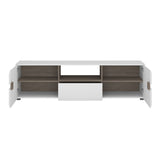 High Gloss TV Stand Wide With 2 Doors And 1 Drawer - Chelsea