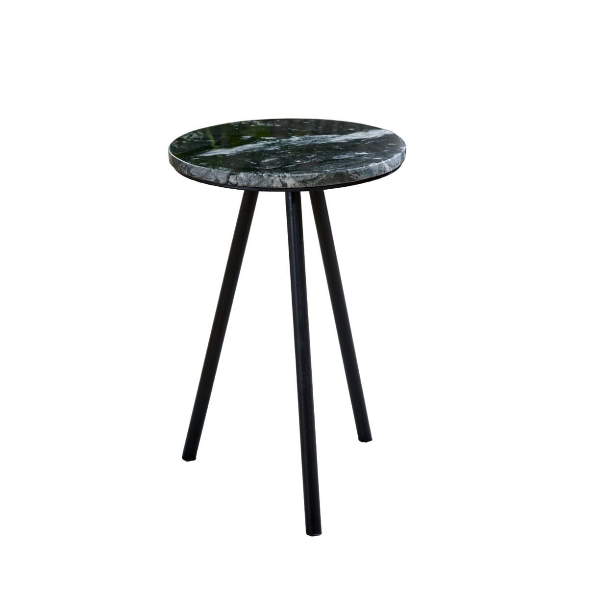 Marble Top Coffee Table Round With Metal Legs - Opal