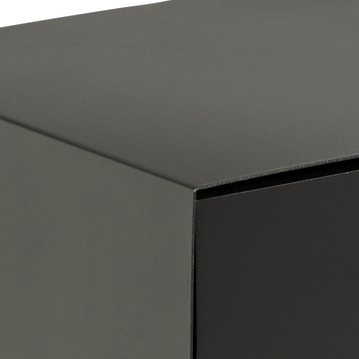 Metal Bedside Cabinet Wall Mounted With 1 Black Drawer - Joliet