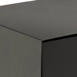 Metal Bedside Cabinet Wall Mounted With 1 Black Drawer - Joliet
