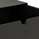 Metal Bedside Cabinet Wall Mounted With 1 Black Drawer - Joliet