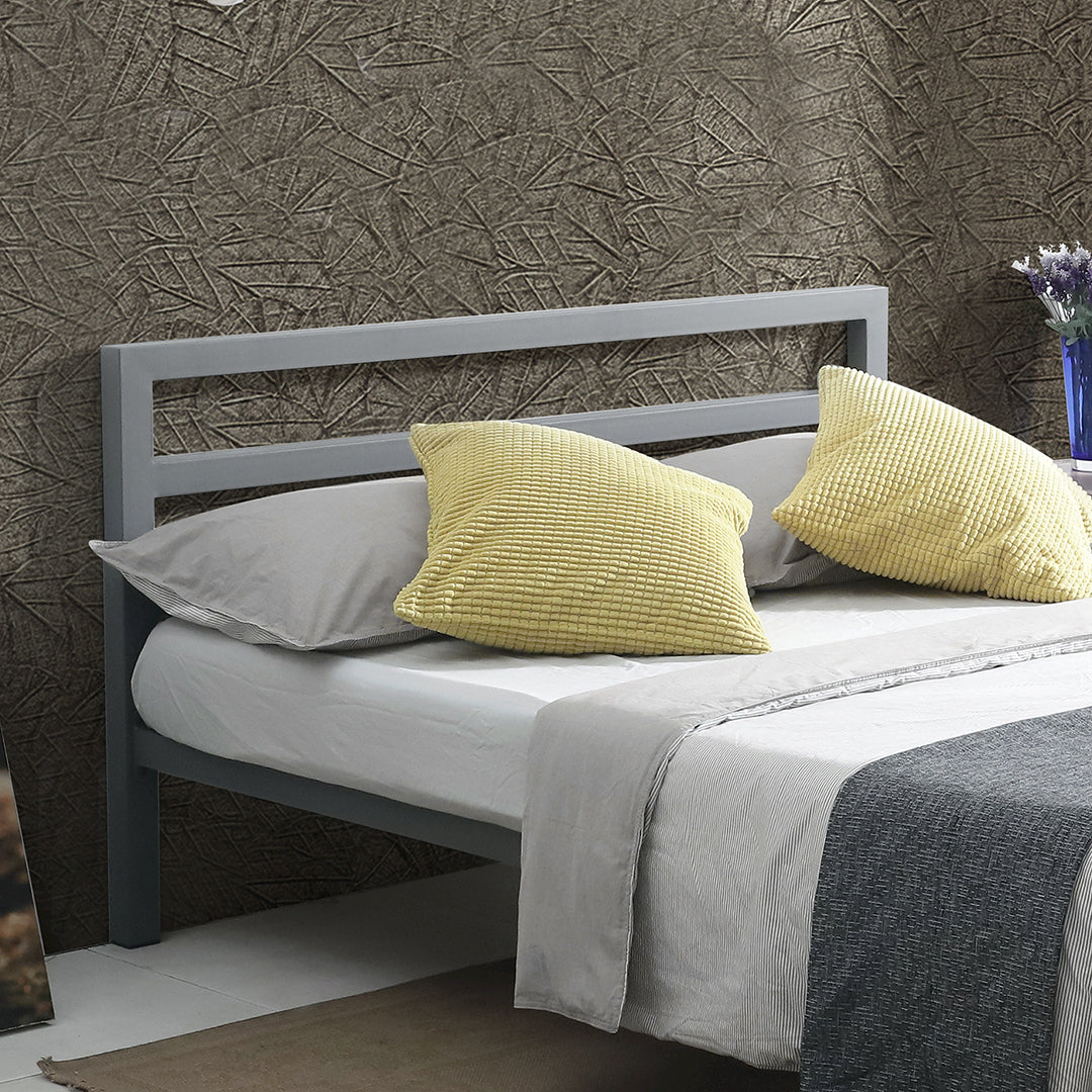 Metal Double Bed With Sprung Slatted Base - City Block