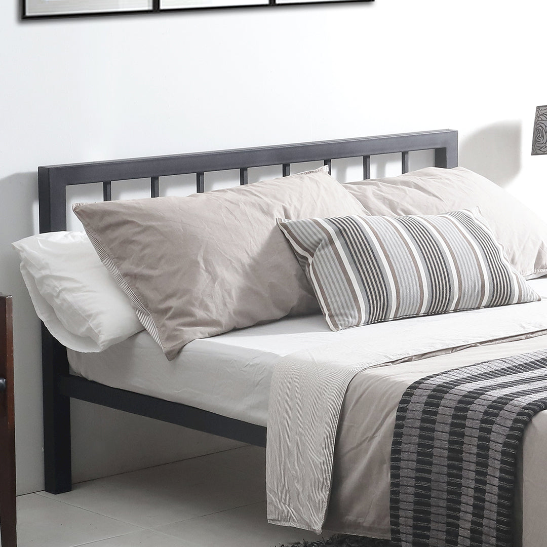 Metal Double Bed With Sprung Slatted Base - Metro