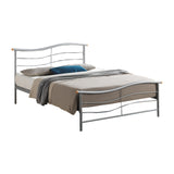 Metal Double Bed With Sprung Slatted Base - Waverley