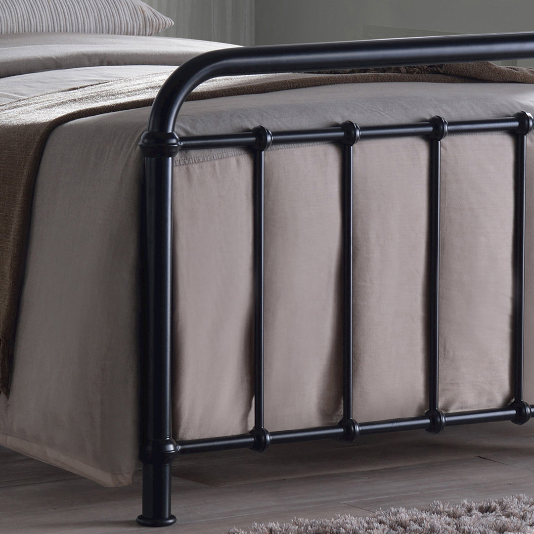 Metal Single Bed With Sprung Slatted Base - Miami