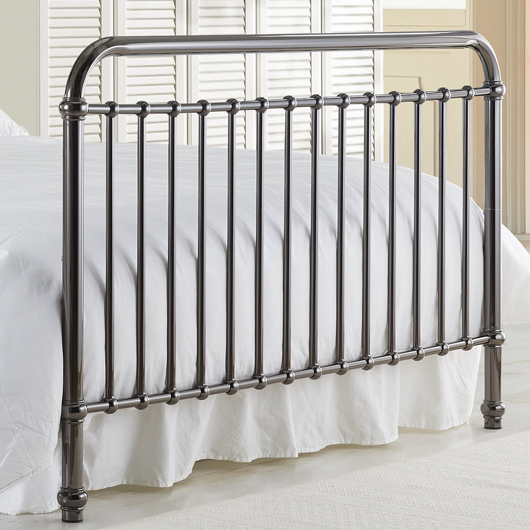 Metal Single Bed With Sprung Slatted Base - Rose