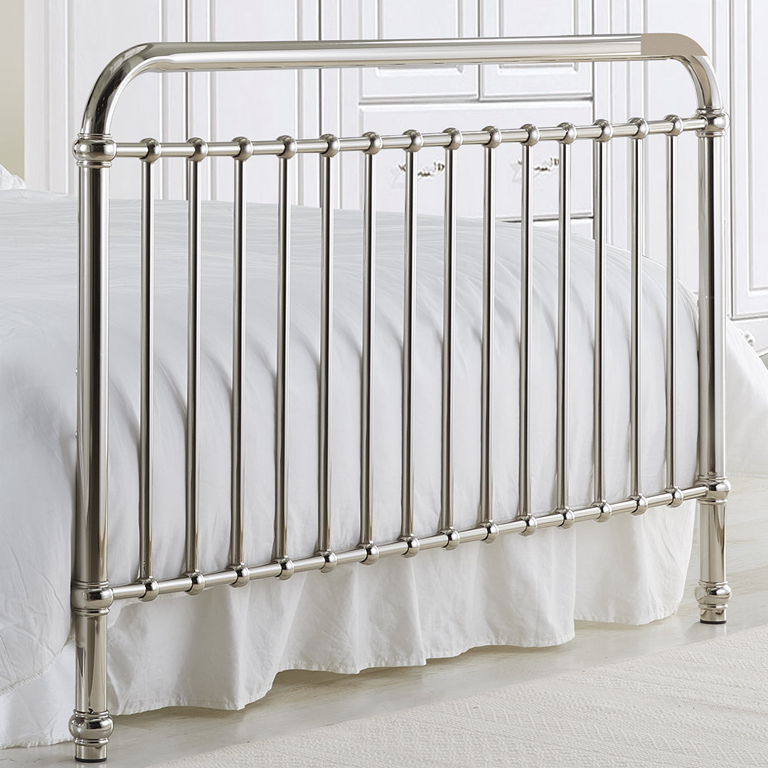 Metal Single Bed With Sprung Slatted Base - Rose