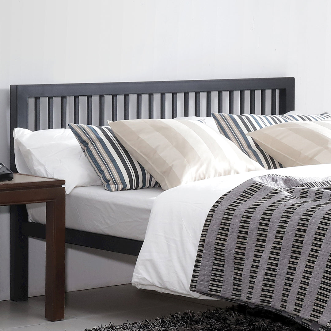 Metal Small Double Bed With Sprung Slatted Base - Meridian