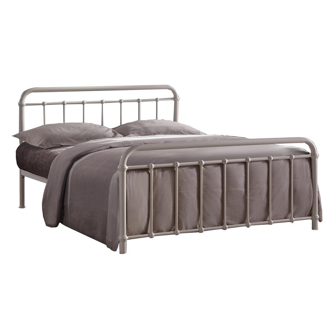 Metal Small Double Bed With Sprung Slatted Base - Miami