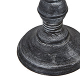 Neutral Linen Shade Table Lamp With Grey Washed Wooden Base - Isca