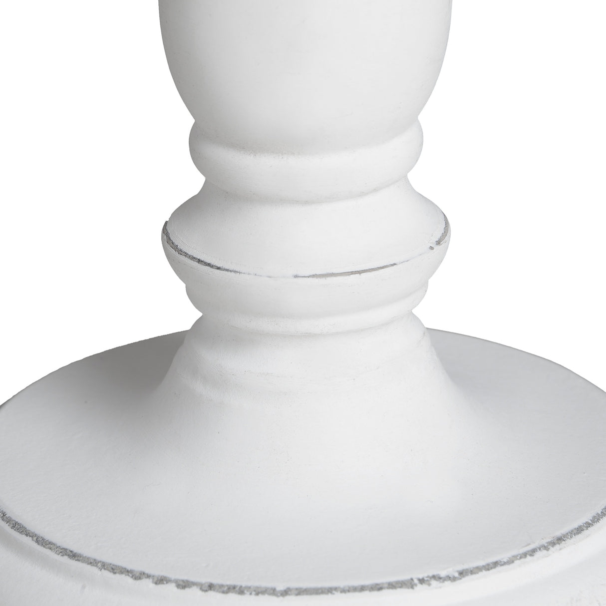 Oatmeal Linen Shade Table Lamp With White Washed Wooden Base - Cyrene