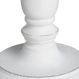 Oatmeal Linen Shade Table Lamp With White Washed Wooden Base - Cyrene