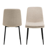 Plush Fabric Dining Chairs in Set Of 4 - Becca