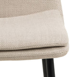 Plush Fabric Dining Chairs in Set Of 4 - Becca