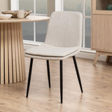 Plush Fabric Dining Chairs in Set Of 4 - Becca