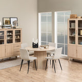 Plush Fabric Dining Chairs in Set Of 4 - Becca