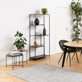 Polished Marble Stone Side Table Round Large - Avila