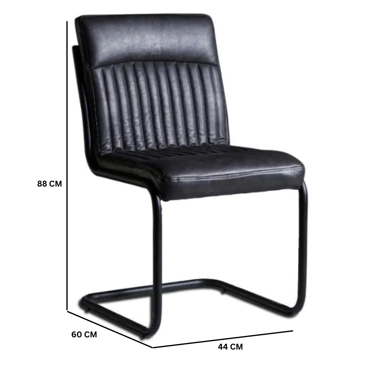 PU Leather Dining Chairs in Set Of 2 - Inverley Designs