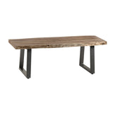 Solid Acacia Wood Coffee Table - Baltic Live Edge
