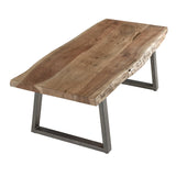 Solid Acacia Wood Coffee Table - Baltic Live Edge