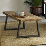 Solid Acacia Wood Coffee Table - Baltic Live Edge