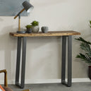 Solid Acacia Wood Console Table - Baltic Live Edge