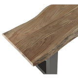 Solid Acacia Wood Dining Bench for 3 People - Baltic Live Edge