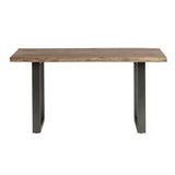 Solid Acacia Wood Dining Table for 4 to 6 People - Baltic Live Edge