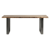 Solid Acacia Wood Dining Table for 6 to 8 People - Baltic Live Edge