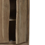 Solid Acacia Wood Sideboard With 4 Doors And 3 Drawers - Baltic Live Edge