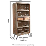 Solid Hardwood Bookcase With 2 Drawers - Aspen