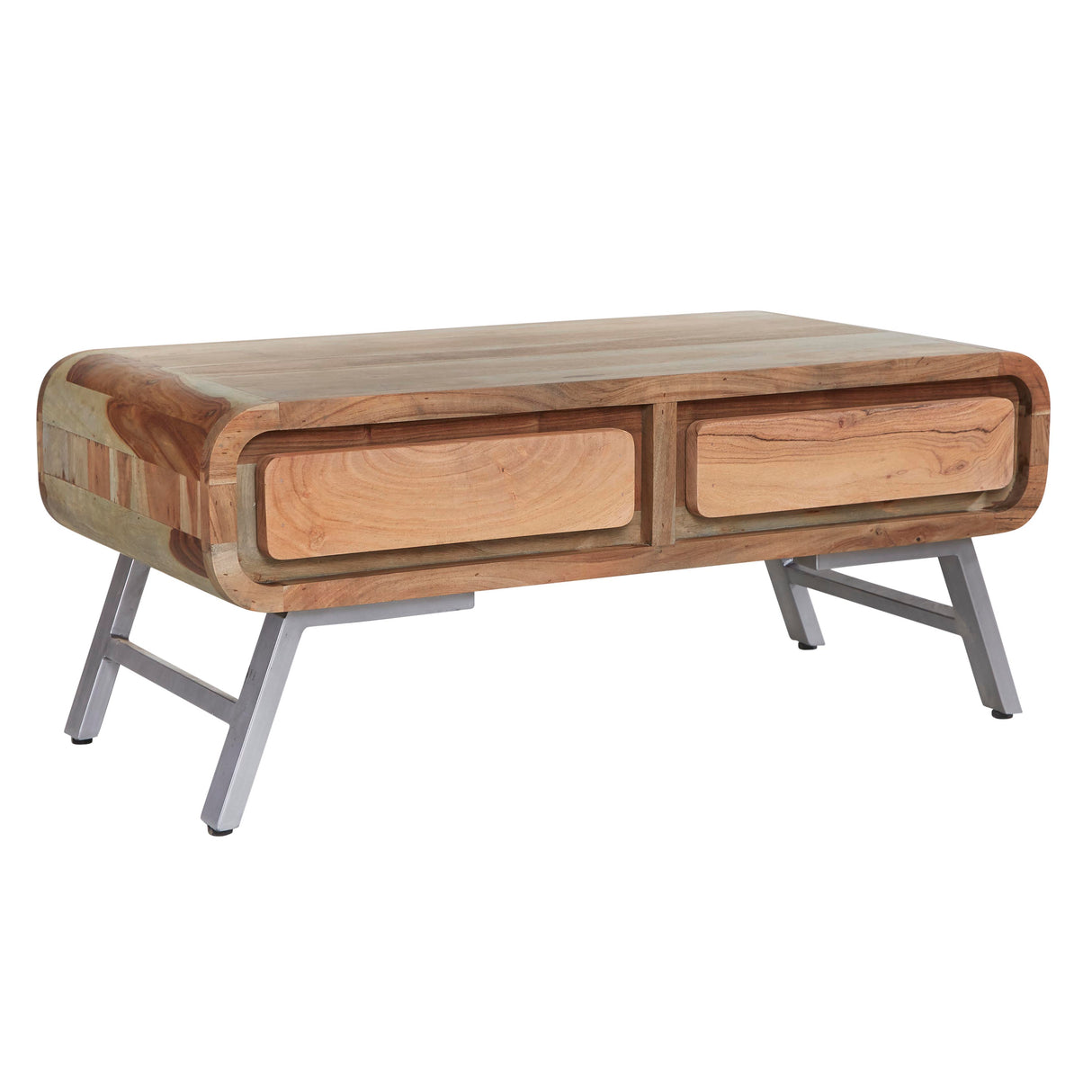 Solid Hardwood Coffee Table With 2 Drawers - Aspen
