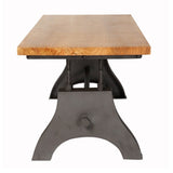 Solid Hardwood Coffee Table With Metal Frame - Evoke